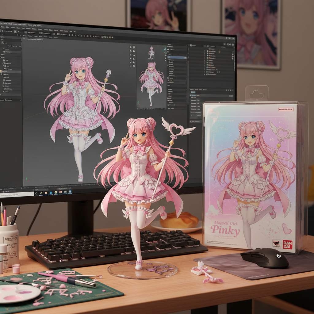 Transformed into crochet doll